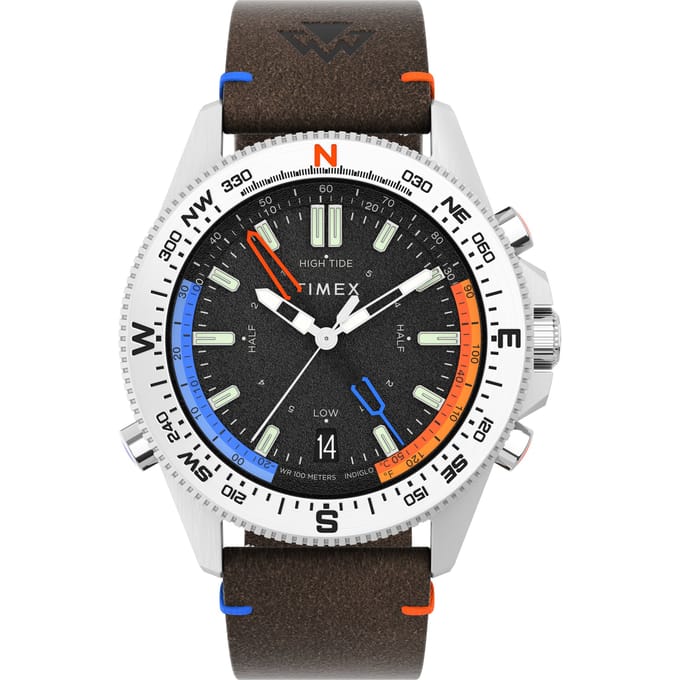 Timex Tide/Temp/Compass TW2V64400 Horloge - Leer - Bruin - Ø 43 mm