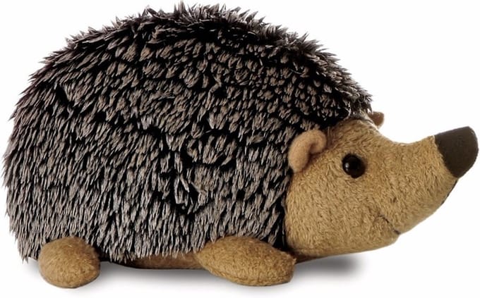 Aurora Pluche Egel knuffel - 20 cm - bos dieren knuffel - dieren speelgoed knuffel