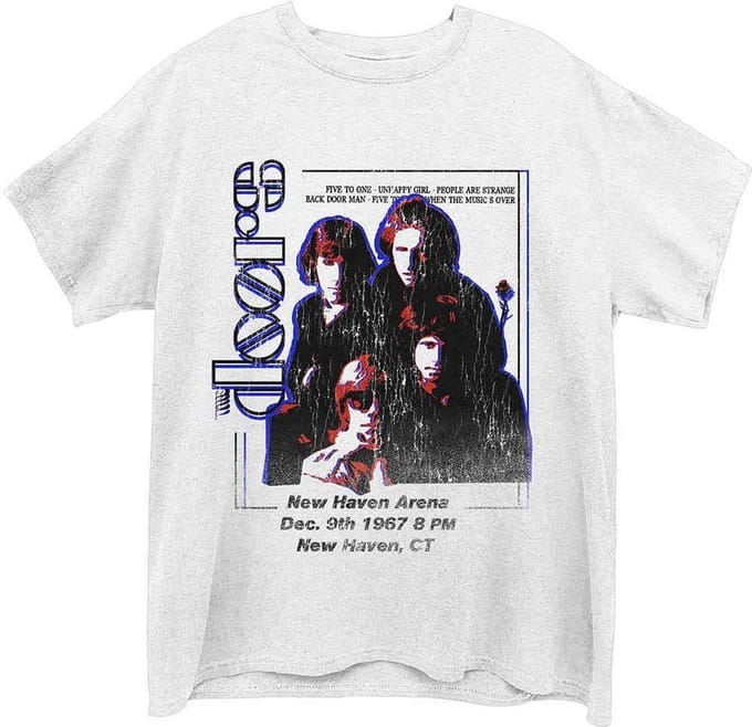 The Doors - New Haven Heren T-shirt - L - Wit