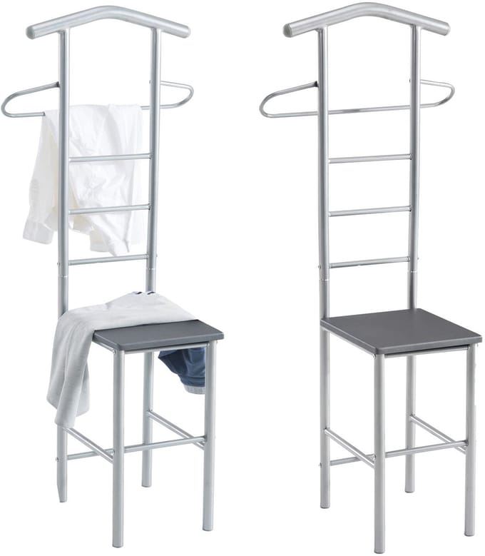 Kledingrek JIVO, set van 2 - grijs