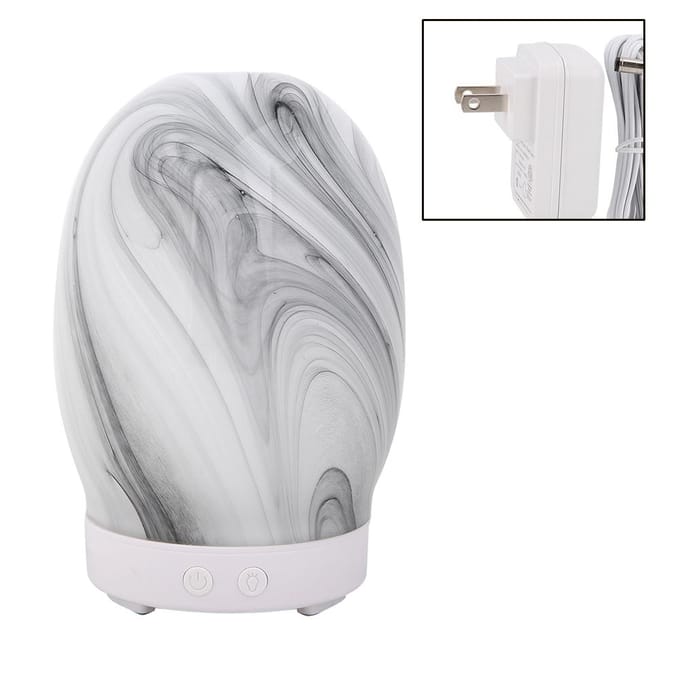 100ml Ultrasone Aromatherapie Aroma Diffuser Luchtbevochtiger LED Nachtlampje gray