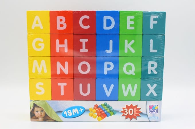 Happy People Houten Blokjes ABC