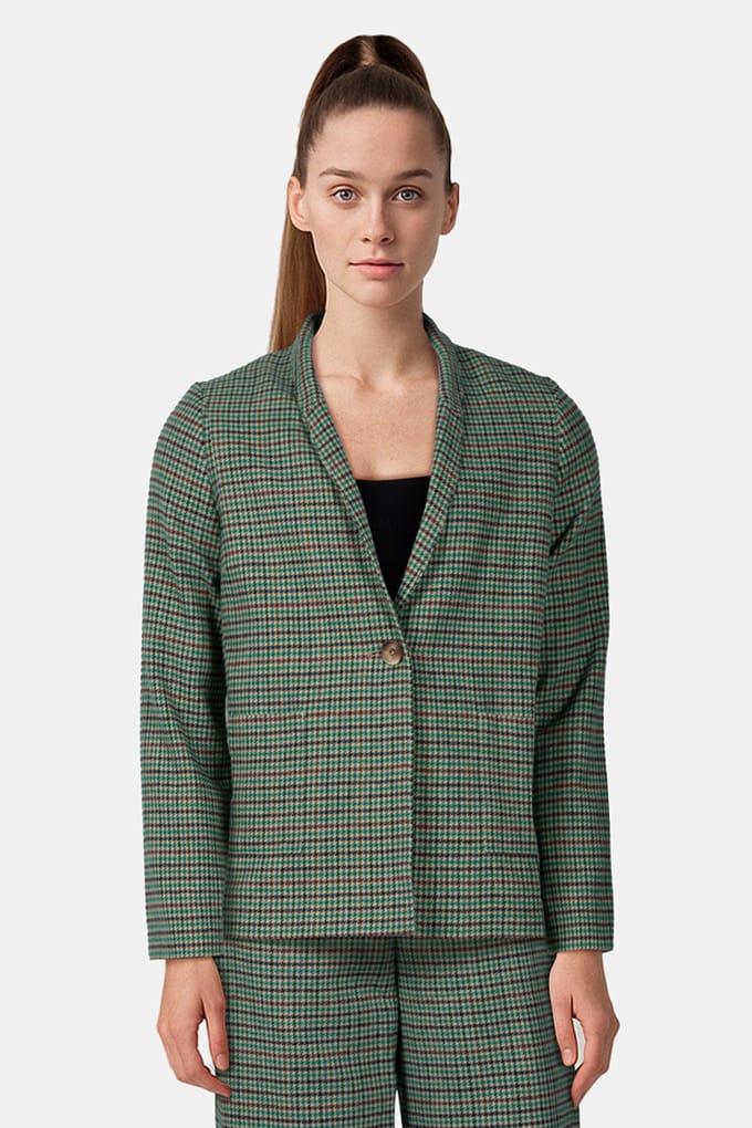 River Woods Checked Blazer 2 Buttons Multi Maat: 34 | Blazers Outlet | Dames