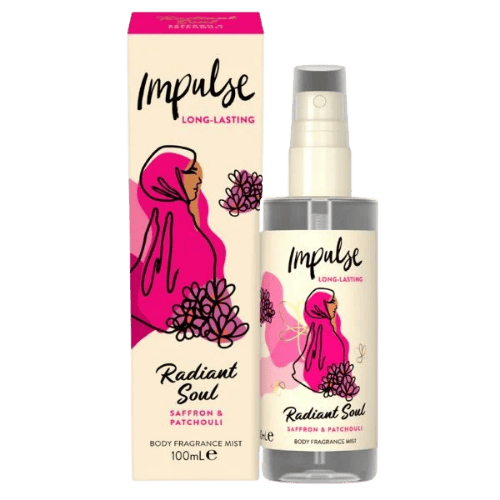 Impulse Radiant Soul Saffron & Patchouli Langdurige Geparfumeerde Body Mist - 100 ml