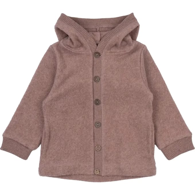 Kinderen fleece cardigan met capuchon Mikk-Line