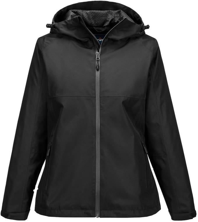 Portwest Professioneel regenjack voor dames S614 - Zwart - XL
