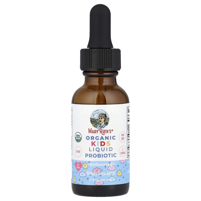 MaryRuth's, Probiotique Liquide Bio pour Enfants, 4 ans et plus, Non Aromatisé, 2 Milliards d'UFC, 1 fl oz (30 ml)