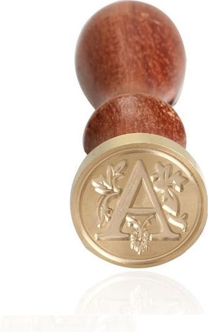 Houten Stempel met Letter A | Wax Seal | Stempelen