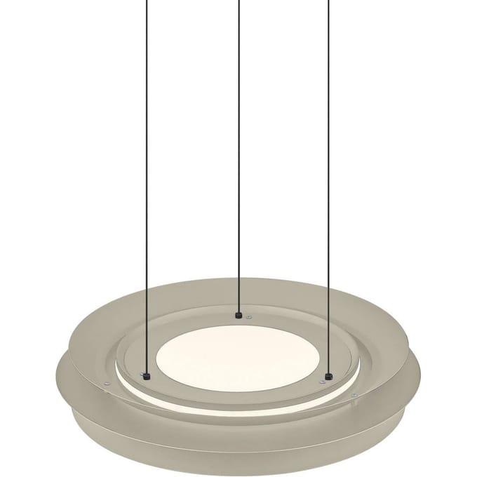 HELL LED hanglamp Lys, zandkleurig, Ø 45cm, CCT, afstandsbediening