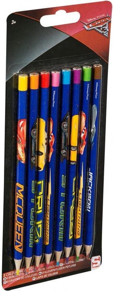 Cars 3 Kleurpotloden 8 Stuks