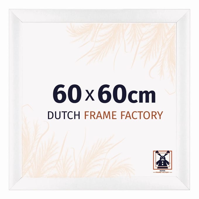 Fotolijst 60x60 cm - MDF - Wit Mat - Praag