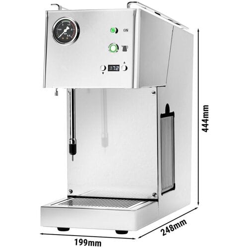 GGM Gastro Milchaufschäumer - 1,8 Liter - OLED Display - Silber