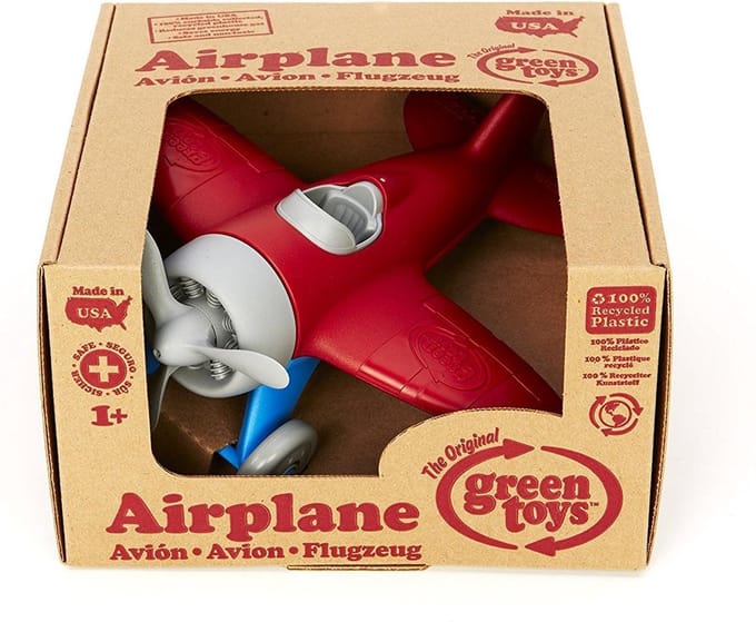 Speelgoed vliegtuig rood - Green Toys