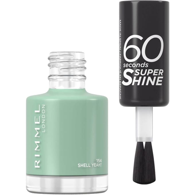 Rimmel London 60 Sec Nail Polish Lacquer 8ml (Various Shades) - Shell Yeah!!