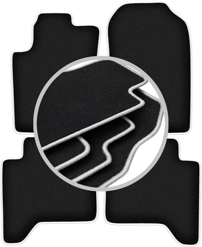 CARLUX-SILVER automatten voor: Ford Ranger pick-up (2012-2019)