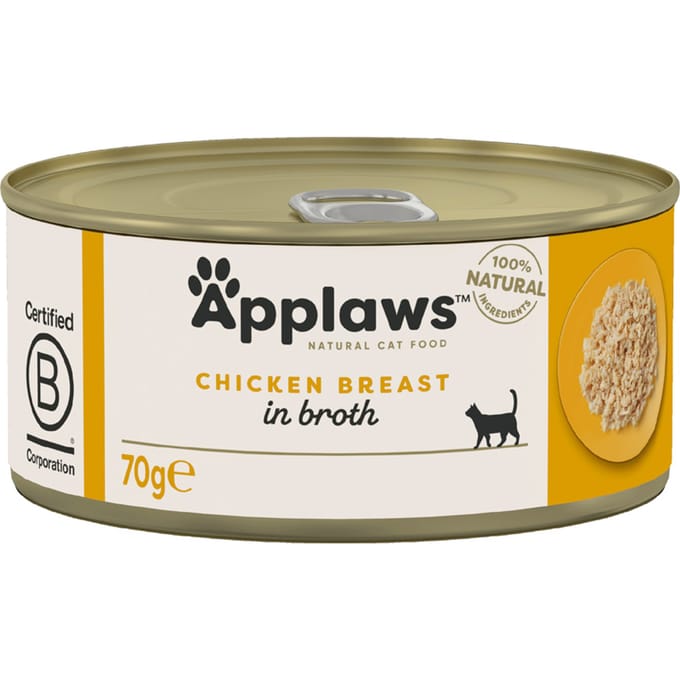 24x70g Kippenborst Applaws Kattenvoer