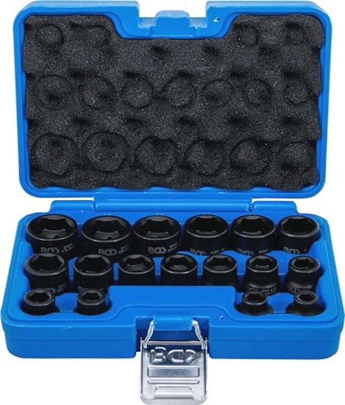 Kracht dopsleutelset zeskant 12,5 mm (1/2") - 17-dlg. van 8-24 mm