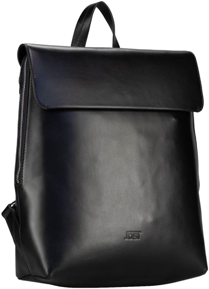 JOST Leren vrijetijdsrugzak rugzak Arva Backpack Black zwart
