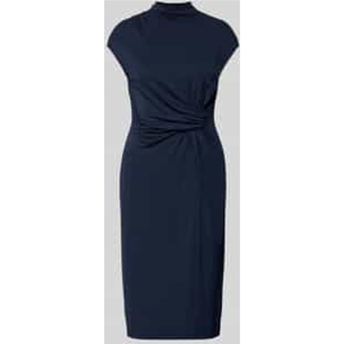 Nauwsluitende businessjurk met mock neck model 'BERTUNO'