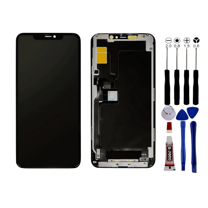 Scherm voor iPhone 11 PRO MAX LCD + Gereedschap + zwarte lijm