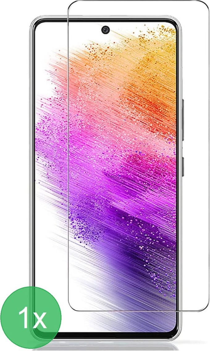 Glasplaatje Geschikt voor: Samsung Galaxy A73 5G Screenprotector 1x - screen protector - glas - bescherm - beschermglas - ZT Accessoires