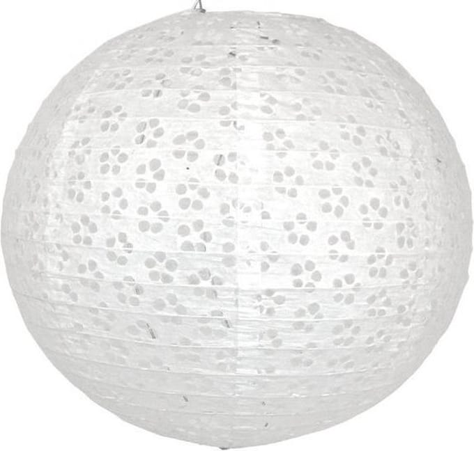 5 x Eyelet lampion wit 45 cm