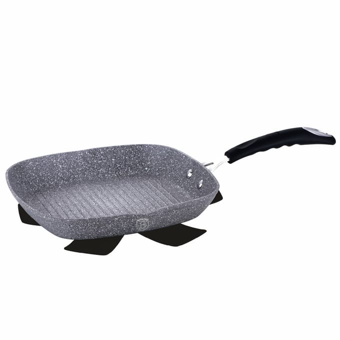 Berlinger Haus Stone Touch - Grillpan - 28cm - Granieten Coating - Soft-Touch Handgreep - Vaatwasmachinebestendig