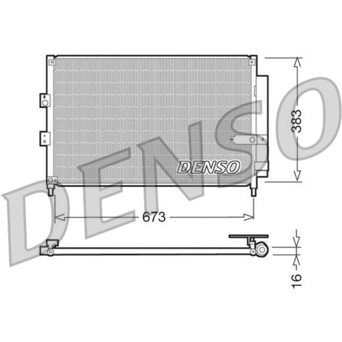 Condensator, airconditioning DENSO DCN40003