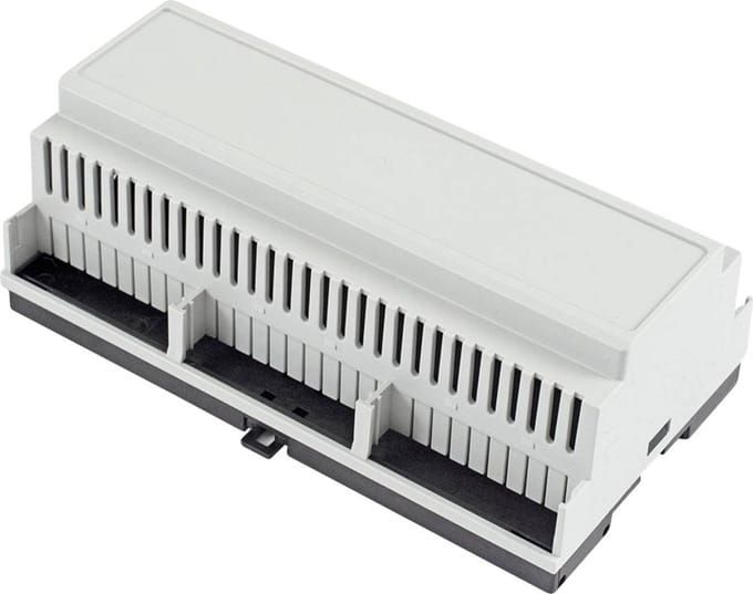 Hammond Electronics DIN-rail-behuizing 90 x 158 x 58 Polycarbonaat Lichtgrijs 1 stuk(s)