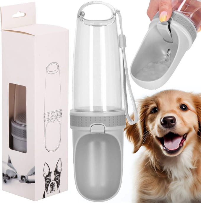 Springos Drinkbak - Drinkfles -Waterreisfles - Voor Honden - Waterfles - Reizen - 350 ML