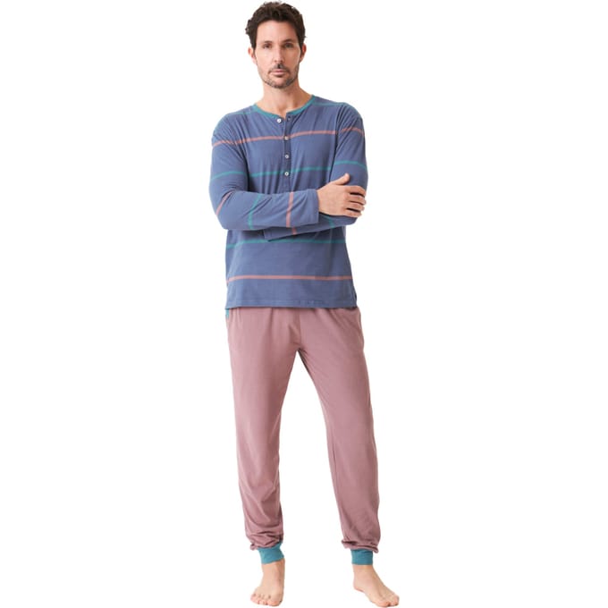 Herenpyjama met lange mouwen JJBDP5500