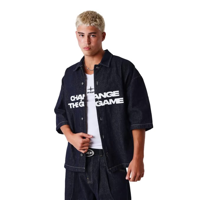 Denim overhemd Project X Paris Classy