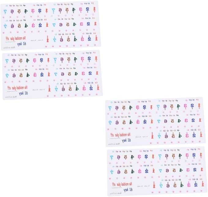 Pianotoets Stickers - Keyboard Decals - Beginners Leren - Verwijderbaar Zonder Lijm - 2 Sets - Transparant