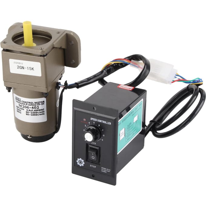 AC 220V 6W Eenfase Asynchrone Reductiemotor Vertraging Instelbare Snelheid (15K)