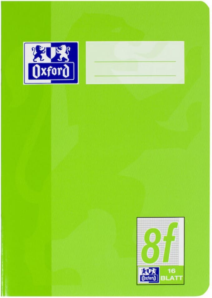 Oxford 100050370 schrijfblok & schrift Groen A5
