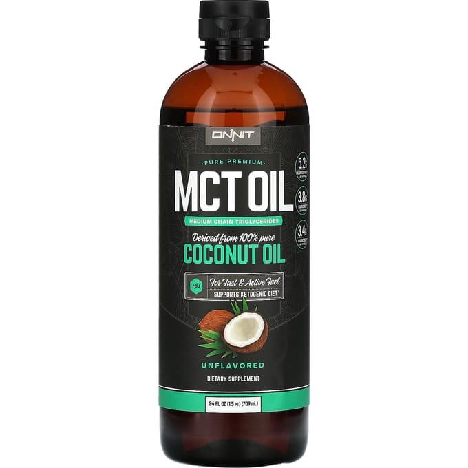 Onnit, MCT-olie, Zonder smaak, 24 fl oz (709 ml)