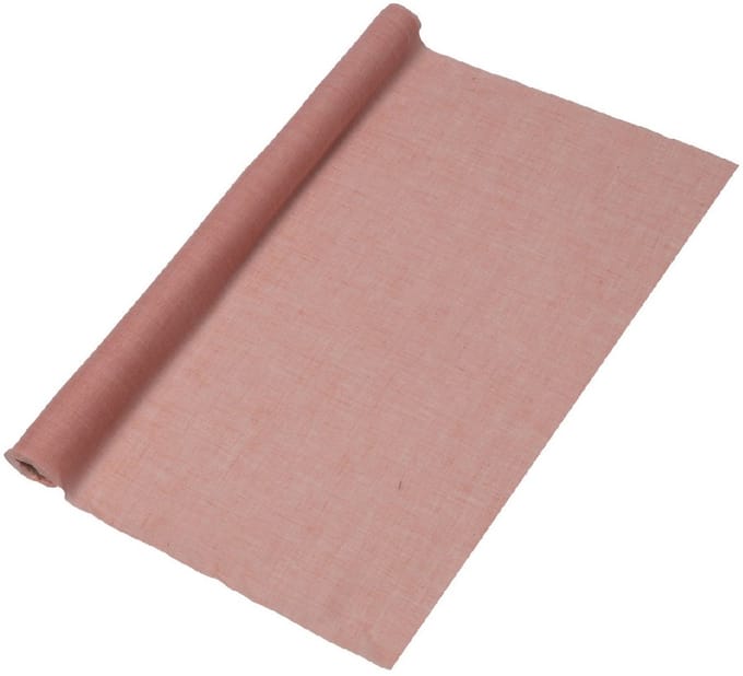 ARTYFETES - Roze mousseline tafelloper 48 cm x 5 m bruiloft en doop
