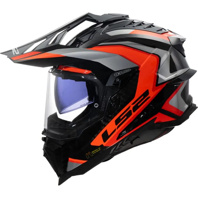 LS2 MX701 Explorer C Frontier II Oranje 06 Adventure Motorhelm - Helm