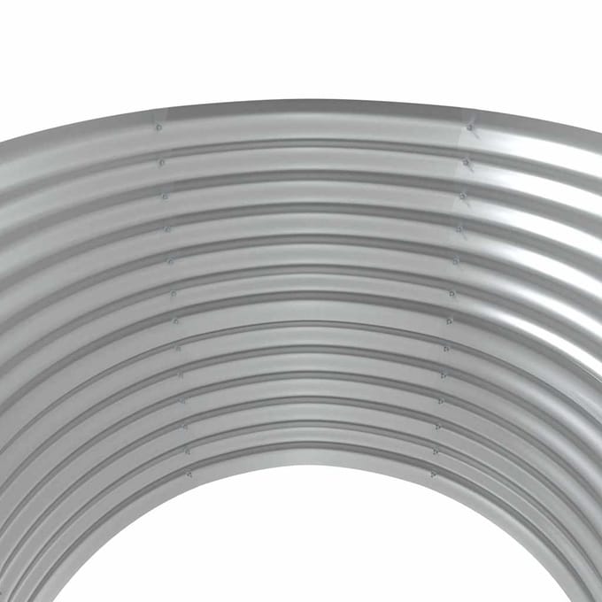 vidaXL - Plantenbak - 100x100x68 - cm - gegalvaniseerd - staal - grijs