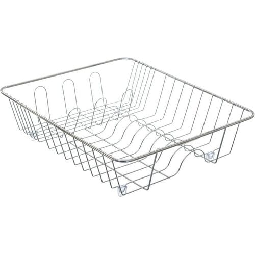 5Five Afdruiprek/afwasrek - zwart - 39 x 33,5 cm - metaal - Afwassen