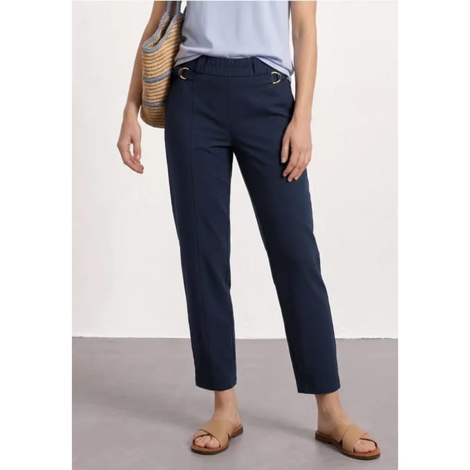 Barrel Leg broek met gespdetail