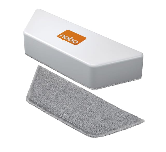 Nobo Microvezel Magnetische Whiteboard Wisser - Inclusief Wasbare Microvezel Vulling - 1 Stuk