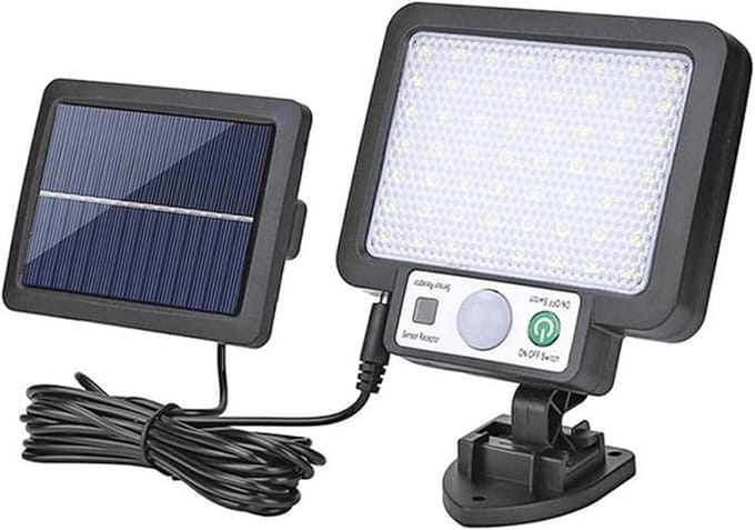 Zonne-energie Buitenlamp met Bewegingssensor en Afstandsbediening - Waterdicht
