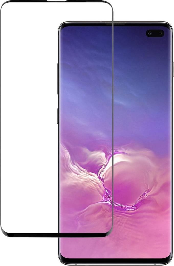 Screenprotector - Geschikt voor Samsung Galaxy S10 - Full Cover - Beschermglas - Gehard Glas - Tempered Glass - Screen Protector