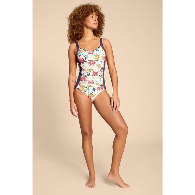 White Stuff Splash Swimsuit Ivory Multi Taglia: 6 | Costumi Interi Outlet | Donna | Bianco