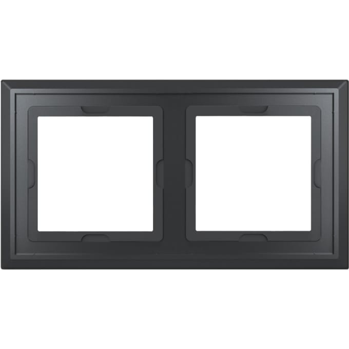 Homematic IP Glas - Afdekraam - 2-voudig - Zwart