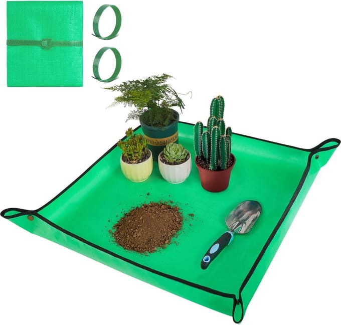 BOTC Verpotmat - 68x68 cm - Groen - Waterdichte mat