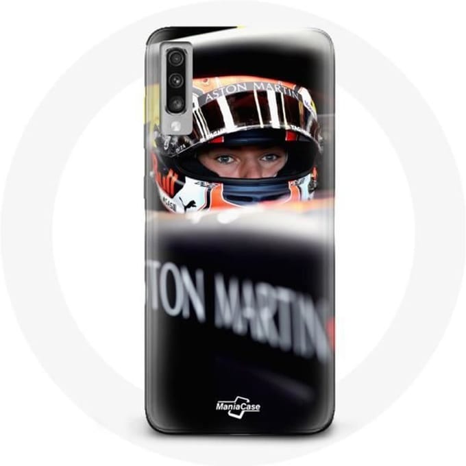 Case voor Samsung Galaxy A70 Formule 1 Max Verstappen Autocoureur