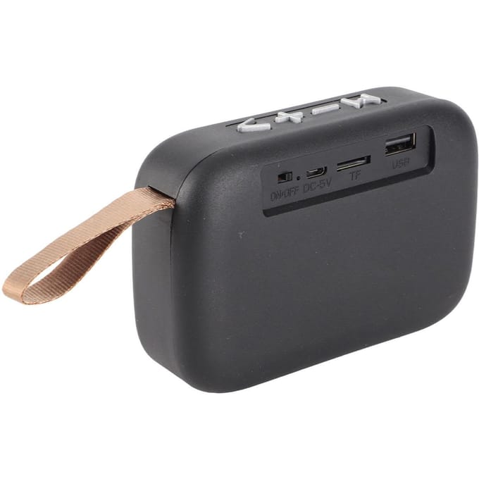 Kleine Bluetooth-luidspreker Bluetooth 4.2 Ondersteuning U-schijf Geheugenkaart Draagbare Draadloze Basis Luidspreker voor zwart