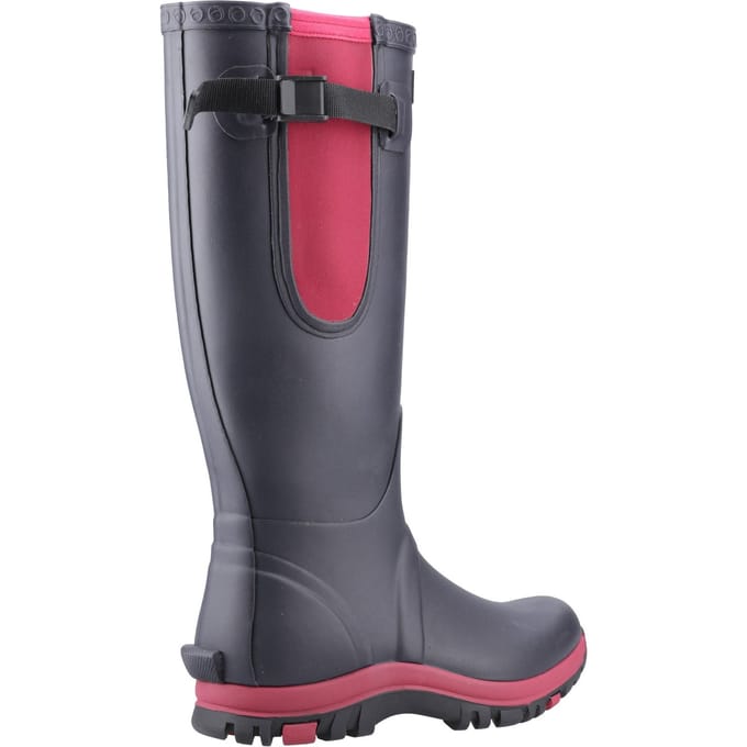 Cotswold Milton Rubber Dames Navy/Roze Wellingtonlaarzen